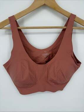 knix Seamless Scoop Bralette in Clay Rose Size XL